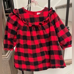 Baby Gap Toddler Red and Black Plaid Dress